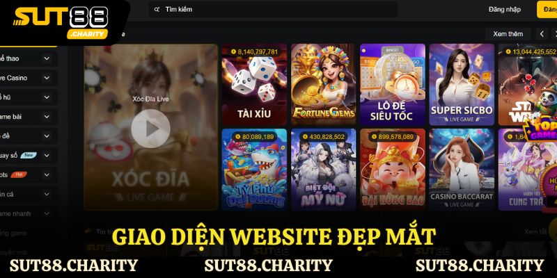 Giao diện website tinh tế