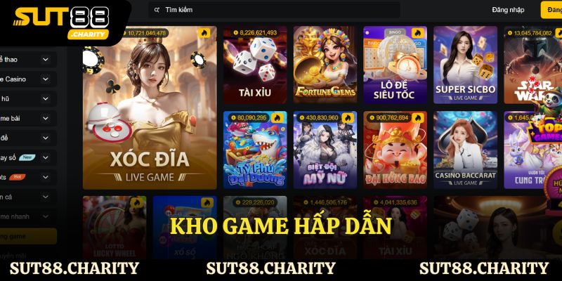 Danh sách game phong phú