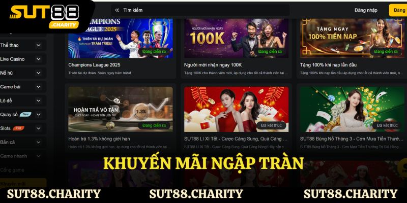 Khuyến mãi ngập tràn tại sân chơi