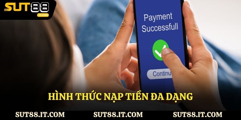 Các bước thao tác nạp tiền